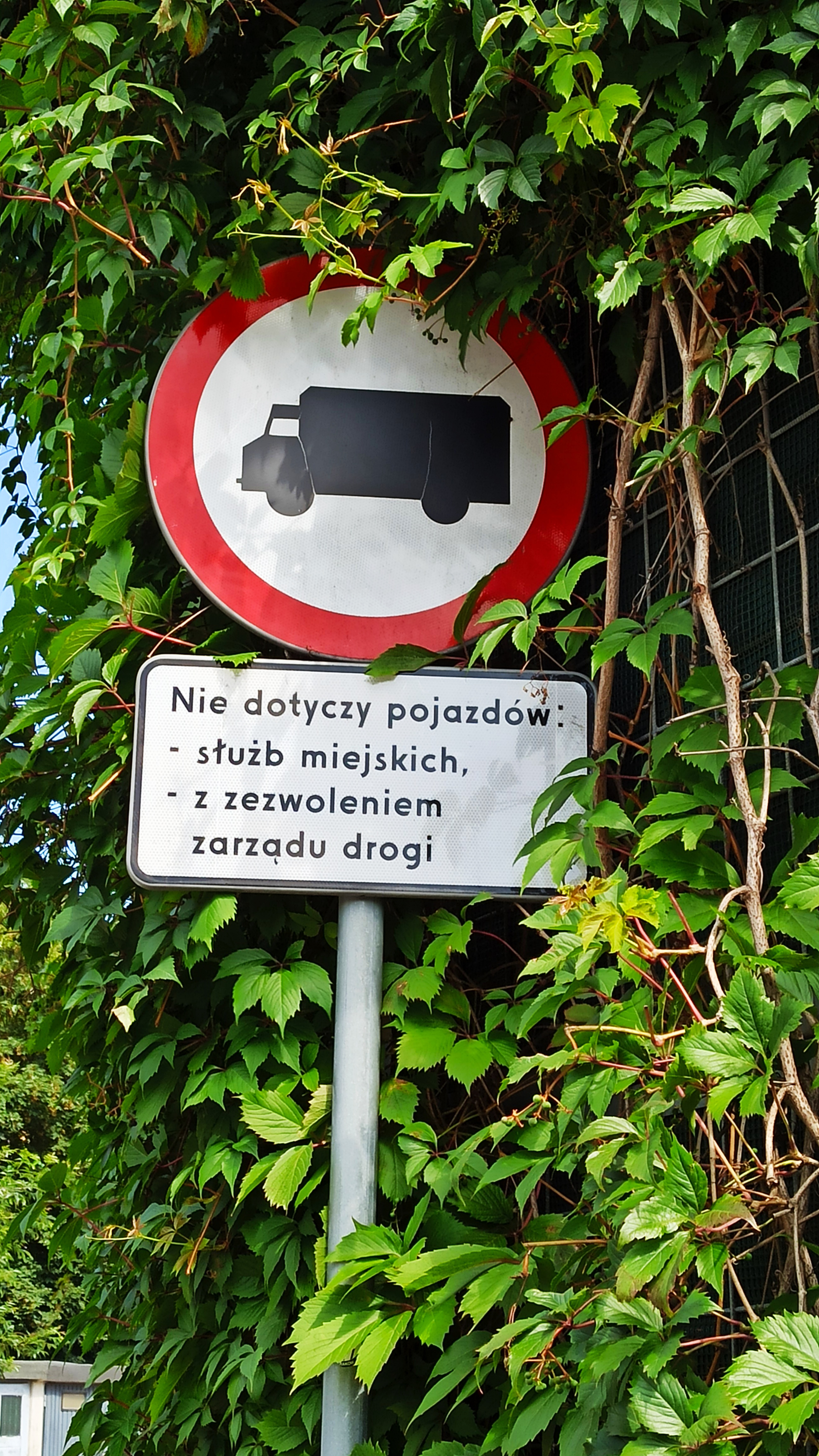 Znak na wjeździe na ul. Łąkową